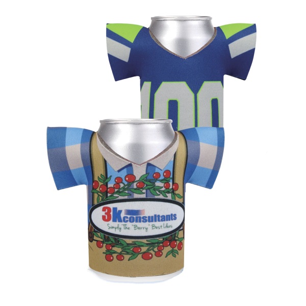 DC10044CP JERSEY Can Cooler with Full Color Custom Imprint